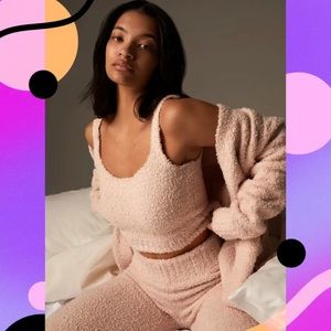 SKIMS Cozy Collection 3 Piece Set in Color Dusk